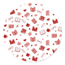 Schattige rood boek en leespatroon