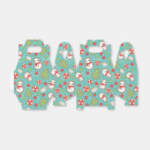 Schattige rood en blauw vakantie bakken traktatiep bedankdoosjes (Uitgevouwen)