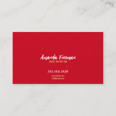 Schattige Rood en Geel Clown Gezicht Schilderen Visitekaartje (Achterkant)