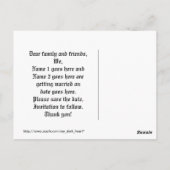 Schattige rood en grijs gotisch hart opslaan van d briefkaart (Achterkant)