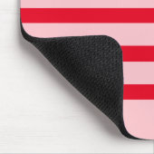 Schattige rood en roze kleurenblok muismat (Hoek)