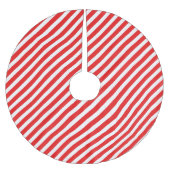 Schattige rood en wit gestreept kerstboom rok (Voorkant)