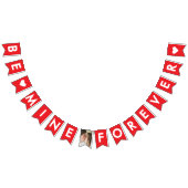 Schattige rood en wit liefde Verloving stel foto v Vlaggetjes (Alle)