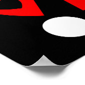 Schattige Rood en Zwart Lieveheersbeestje Welkomst Poster (Hoek)