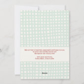 Schattige Rood Groen Boog Patroon Vrolijk Kerstfee Feestdagenkaart (Achterkant)