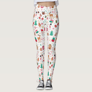 Schattige Rood Groen Lelijk Kerst Sinterklaas Leggings