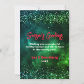 Schattige rood groen marmer kunst kerst nieuwjaar (Voorkant)