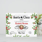 Schattige rood groen ondeugend mooi lijst fotocert (Staand voorkant)