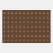 Schattige Rood Groen Wit Kerstboom Patroon Gift Inpakpapier Vel (Voorkant)