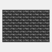 Schattige rood groen zwart minimalistische kerst i inpakpapier vel (Voorkant 3)