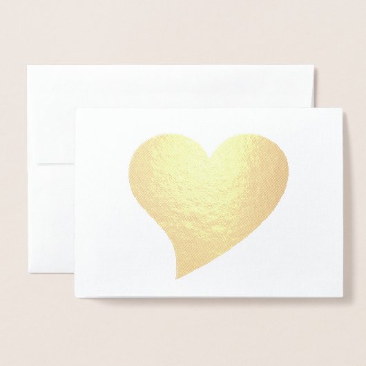 Schattige rood groot hart minimalistisch modern Va Folie Kaarten (Voorkant met envelop)