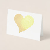 Schattige rood groot hart minimalistisch modern Va Folie Kaarten (Voorkant)