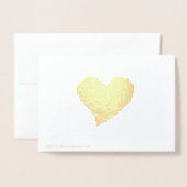 Schattige rood groot hart minimalistisch modern Va Folie Kaarten (Met envelop)