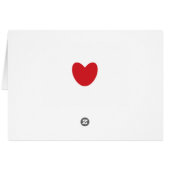 Schattige rood hart aangepaste tekst foto Valentij (Achterkant Horizontaal)