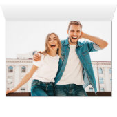 Schattige rood hart aangepaste tekst foto Valentij (Binenzijde Horizontaal (Onderkant))