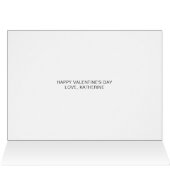 Schattige rood hart aangepaste tekst foto Valentij (Binnen Horizontaal (Boven))