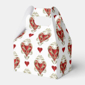 Schattige rood hart Valentijn partij Bedankdoosjes (Achterkant)