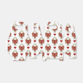 Schattige rood hart Valentijn partij Bedankdoosjes (Uitgevouwen)