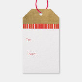 Schattige rood kerstcadeau Label Cadeaulabel (Achterkant)