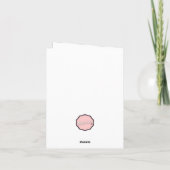 Schattige Rood-Nezige Rendier - Prettig Kerstfeest Kaart (Achterkant)