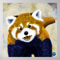 Schattige Rood Panda Portret