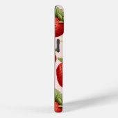 Schattige rood, pastelroze en gouden aardbeienfrui Case-Mate iPhone case (Achterkant / Rechts)