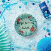 Schattige rood Polka dot Ladybug Oerwoud Verjaarda Papieren Kommen (Feest)