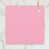 Schattige rood roze aangepaste bericht conversatie bedankjes labels (Achterkant)
