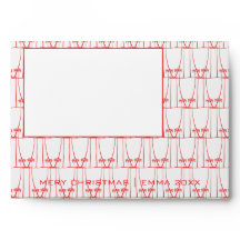 Schattige rood silhouet kokosnootbomen Kerst