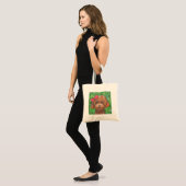 Schattige Rood Speelgoed Poedel Schattig Golden Do Tote Bag (Voorkant (model))