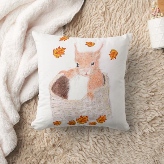 Schattige rood vierkant kussen (Deken)