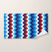 Schattige Rood Wit Blauw Chevrons Badhanddoek Set Bad Handdoek (Handdoek)