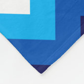 Schattige Rood Wit Blauw Chevrons Groot Fleece Dek Deken (Hoek)
