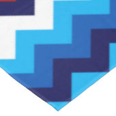 Schattige rood wit blauw Chevrons groot tafelkleed (Gekanteld)
