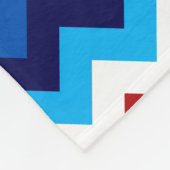 Schattige Rood Wit Blauw Chevrons Kleine Fleece De (Hoek)