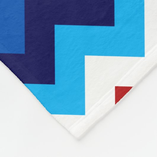 Schattige Rood Wit Blauw Chevrons Kleine Fleece De (Hoek)