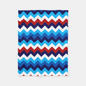Schattige Rood Wit Blauw Chevrons Kleine Fleece De (Voorkant)
