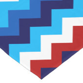 Schattige Rood Wit Blauw Chevrons Kleine Tafellope Korte Tafelloper (Hoek)