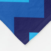 Schattige Rood Wit Blauw Chevrons Medium Fleece De (Hoek)