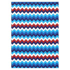 Schattige rood wit blauw chevrons medium tafelklee tafelkleed