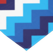 Schattige rood wit blauw chevrons medium tafelklee tafelkleed (Gekanteld)