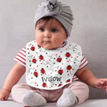 Schattige Rood Wit en Zwart Ladybug Patroon Monogr