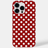 Schattige Rood Wit polka stippen retro patroon Case-Mate iPhone Case (Achterkant)