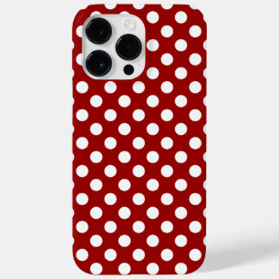 Schattige Rood Wit polka stippen retro patroon Case-Mate iPhone Case