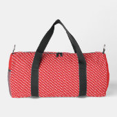 Schattige Rood & Wit Polkadotpatroon monogram Plunjezak (Achterkant)