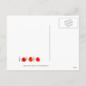 Schattige Rood & Zwart Ho Ho Ho Handgeschilderd Ke Feestdagenkaart (Achterkant)