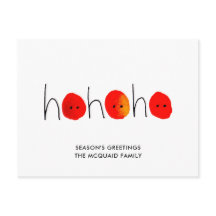 Schattige Rood & Zwart Ho Ho Ho Handgeschilderd Ke