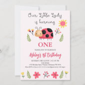 Schattige Rood Zwart Onze kleine lieveheersbeestje Kaart (Voorkant)