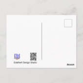 Schattige Roodborst in Boom Dank Je Postkaart (Achterkant)