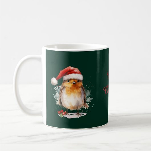 Schattige Roodborst Koffiemok (Links)